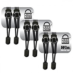 Elastic No Tie Shoe Laces (Pack of 3) One Size Fits All