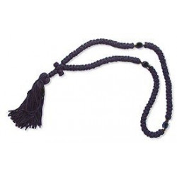 Handmade Black Wool Orthodox Prayer Rope