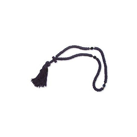 Handmade Black Wool Orthodox Prayer Rope
