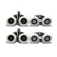 Set of 4 Double Butterfly Shower Door ROLLERS