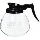12 Cup Standard Decanter Coffee Pot, Clear/Black