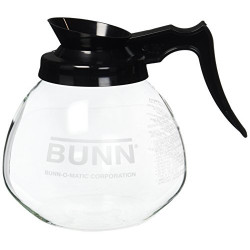 12 Cup Standard Decanter Coffee Pot, Clear/Black
