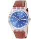 Swatch Time (Core) Quartz Leather Strap, Brown,