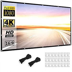 Projector Screen 150 inch 16:9 HD Foldable Anti-Crease