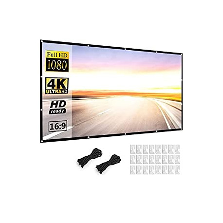 Projector Screen 150 inch 16:9 HD Foldable Anti-Crease