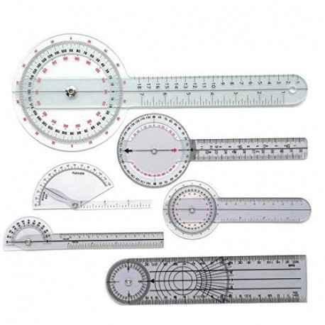 360°Goniometer Set-Including 6/8/12 inch Goniometer, 8 inch