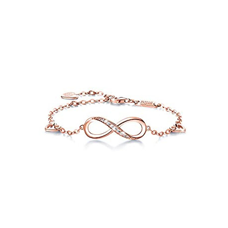 Womens 925 Sterling Silver Infinity Endless Love Symbol Charm