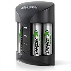 Energizer Rechargeable AA and AAA Battery Charger (Recharge Pro) with 4 AA NiMH Rechargeable Batteries