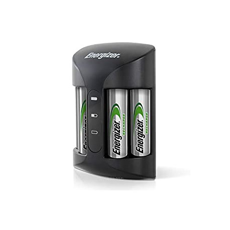 Energizer Rechargeable AA and AAA Battery Charger (Recharge Pro) with 4 AA NiMH Rechargeable Batteries
