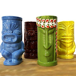 Tiki Mugs Drinkware Package 5 - Set of 4