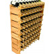 Wine Holder Display Shelves, Wobble-Free (Eight-Tier, 72 Bottle Capacity)