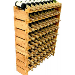 Wine Holder Display Shelves, Wobble-Free (Eight-Tier, 72 Bottle Capacity)