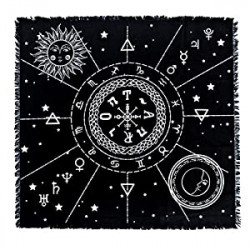 Astrology Tarot Divination Card Tablecloth (23.62 in/60cm)
