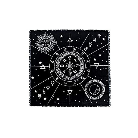 Astrology Tarot Divination Card Tablecloth (23.62 in/60cm)