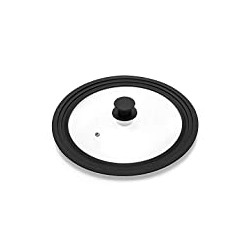 Resistant Silicone Rim Fits 11", 12" and 12.5" Diameter Cookware ,Black