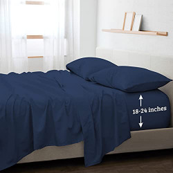 18"-24" Deep Pockets King Size Sheets Set