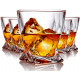 Old Fashioned Rock Crystal Whiskey Glasses Set of 6