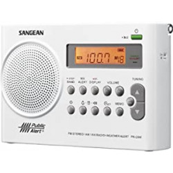 Sangean PR-D9W Portable Am/FM/NOAA Alert Radio