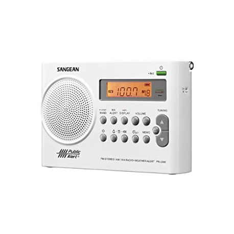 Sangean PR-D9W Portable Am/FM/NOAA Alert Radio