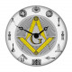 Masonic Wall Clock - [White][13 1/4'' Diameter]