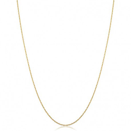 10k Yellow Gold Rope Chain Barely-There Necklace