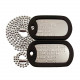 Pack 2 of Military Dog Tags