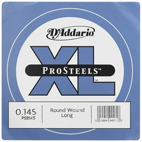 D'Addario PSB145 ProSteels Bass Guitar Single String, Long Scale
