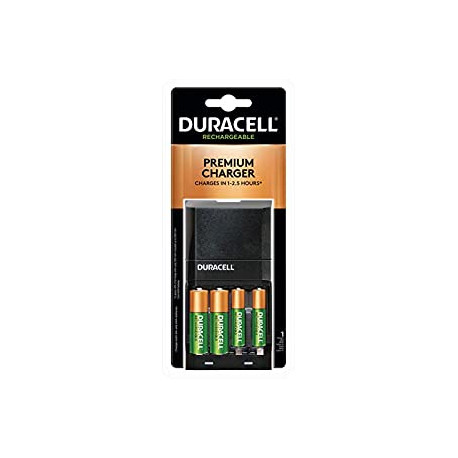 Duracell - Ion Speed 4000 Battery Charger - with 2 AA and 2 AAA Batteries