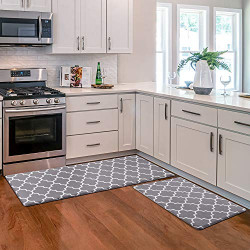 Kitchen Mat [2 PCS] Cushioned Anti-Fatigue Kitchen Rug