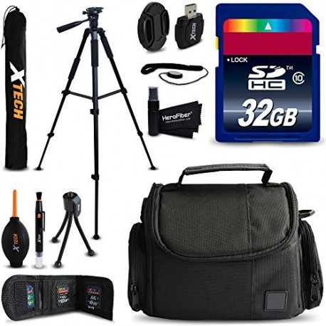 Speed Memory Card + Fitted Case + 60 inch Tripod + More