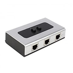 2Port RJ45 Gigabit Ethernet RJ45 Network Switch Splitter