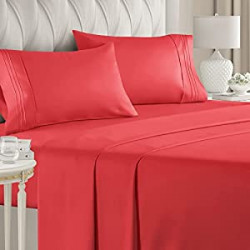 King Size Sheet Set - 4 Piece - Hotel Luxury Bed Sheets