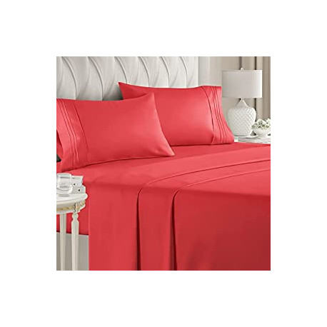 King Size Sheet Set - 4 Piece - Hotel Luxury Bed Sheets