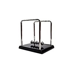 Newtons Cradle Balance Balls, Swinging Balls with Black Base