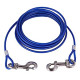 Long Steel Wire Pet Safety Cable Rope 5mm5m Blue Red(Blue)