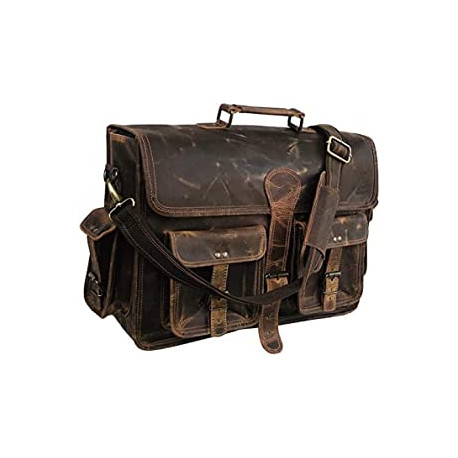 Leather Laptop Messenger Bag Vintage