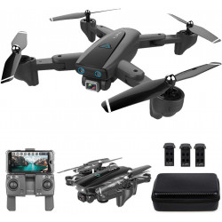 5G WiFi FPV RC Drone Camera 4K  Auto Return Home Altitude Hold, Follow Me RC Quadcopter for Adults with 3 Batteries