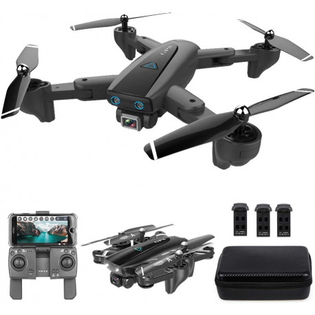 5G WiFi FPV RC Drone Camera 4K  Auto Return Home Altitude Hold, Follow Me RC Quadcopter for Adults with 3 Batteries