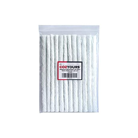 Replacement Fiberglass Wicks (12-Pack, 1/2 х 9.85 Inches)
