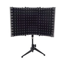 Isolation Recording Booth Shield - 2" Thick Foldable Studio Microphone Dampening Filter