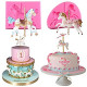 2Pcs/Set Carousel Horse Silicone Cake Fondant Molds