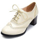 Womens PU Leather Oxfords