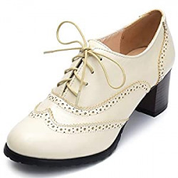Womens PU Leather Oxfords