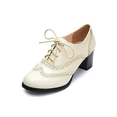 Womens PU Leather Oxfords