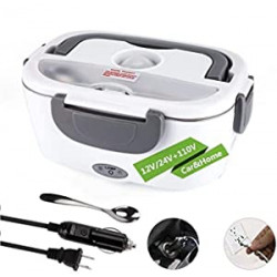 Electric Lunch Box, 12V 24V 110V 3 in1 Portable Food Warmer Lunch Box