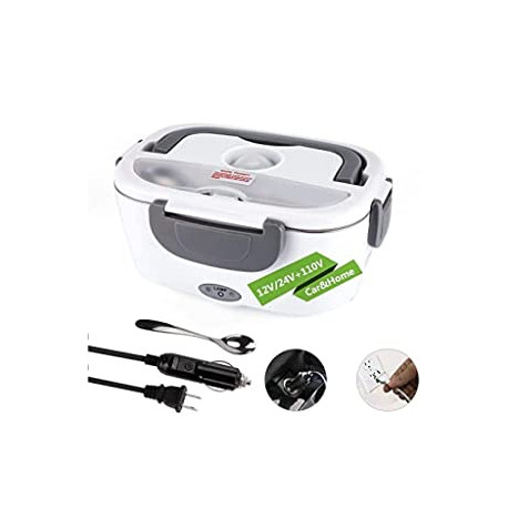 Electric Lunch Box, 12V 24V 110V 3 in1 Portable Food Warmer Lunch Box