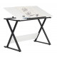 Modern Axiom Artists Drawing Table - Charcoal and White