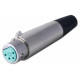 Pack 2 of 4-Pin Female XLR Cable Mount Plug