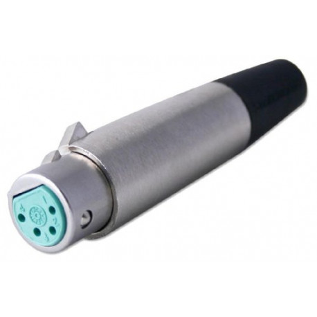 Pack 2 of 4-Pin Female XLR Cable Mount Plug