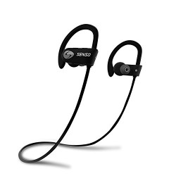 SENSO Bluetooth Headphones, Best Wireless Sports Earphones w/Mic IPX7 Waterproof HD